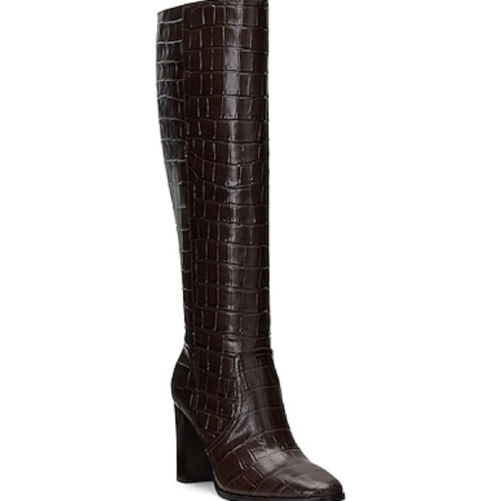 Ashlynn Embossed Leather Boot Lauren